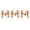 3PC CC2, variant on Artificial Brown Leaf Garland Set, Oak Leaf Vine Rattan Branch Decoration, Fall Leaves Garland for Indoor Outdoor Home Decor