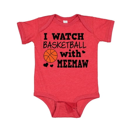 

Inktastic I Watch Basketball with Meemaw Gift Baby Boy Bodysuit