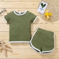 thumbnail image 2 of Mercatoo Baby Cowboy Outfit I𝐧fant Clothes Set Solid Color Clothes Set Baby Clothes Boy Summer, 2 of 9