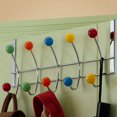 thumbnail image 5 of Hongchun Compacteur Porte-Bagages avec 6 Crochets de Fermeture, Bois Multicolore, Acier Chromé,, 5 of 5