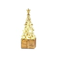 thumbnail image 2 of Mini Christmas Tree Table Lamp LED Night Light, Small Xmas Desktop Ornament for Window Sill Fireplace Holiday Decor, Plastic, Warm White Glow, Gift Box Base, 2 of 6
