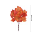 thumbnail image 3 of FastXmas Artificial Maple Leaves Branches, 15.7" Realistic Silk Maple Leaves Bouquet with Stems, No Fade Faux Autumn Leaves Shrubs Table Centerpieces Decoration for Thanksgiving Fall Harvest, 3 of 8