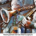 thumbnail image 3 of Empire Art "Jazz Band" Mixed Media Iron Hand Painted Dimensional Wall Art, 3 of 9