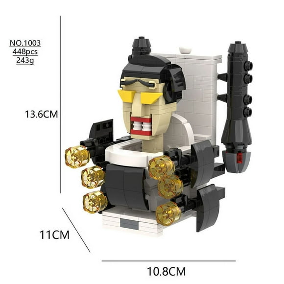 Skibidi Toilet Speakerman Bosses Camara Titan TV Man Building Block Horror Game Cartoon Doll Model Kids Birthday Halloween Gift