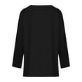thumbnail image 6 of BVOFAR Women's Oversized Casual Shirts 2025 Round Neck Long Sleeve Baggy Tees Solid Color Cozy Tunic Tops, 6 of 6