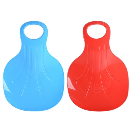 Worgeous 2Pcs Plastic Snowboarding Toy Red Outdoor Skiing Board Winter Activities