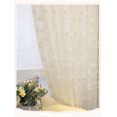 thumbnail image 4 of Xiao Hua Cortinas opacas ligeras, 140*245 cm de largo, con perforaciones - 1 pieza, cortinas opacas aislantes de algodón para ventanas, ideales para la decoración del hogar. Color caqui., 4 of 5