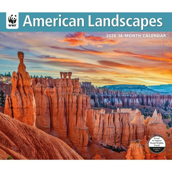 Carousel Calendars, American Landscapes WWF 2026 Wall Calendar