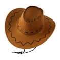 thumbnail image 4 of Sombrero Vaquero Infantil Clásico para Niños Y Niñas con Ancha Correa Ajustable Y Tejido Cómodo de Poliéster Incluye Diseño Sólido Y Detalle de Cu Amarillo, 4 of 8