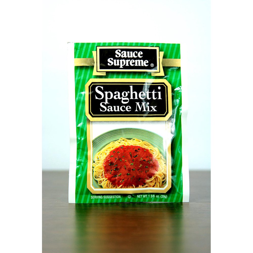 Pack of 24 Sauce Supreme Spaghetti Sauce Seasoning Mix 1.375 oz. 30007