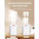 thumbnail image 3 of Humidificador de Aire con Puerto de Pulverización Doble de Gran Capacidad de 2000 Ml, Difusor de Aromaterapia Silencioso USB, Generador de Niebla Fría para el Hogar, Color Azul, 3 of 5