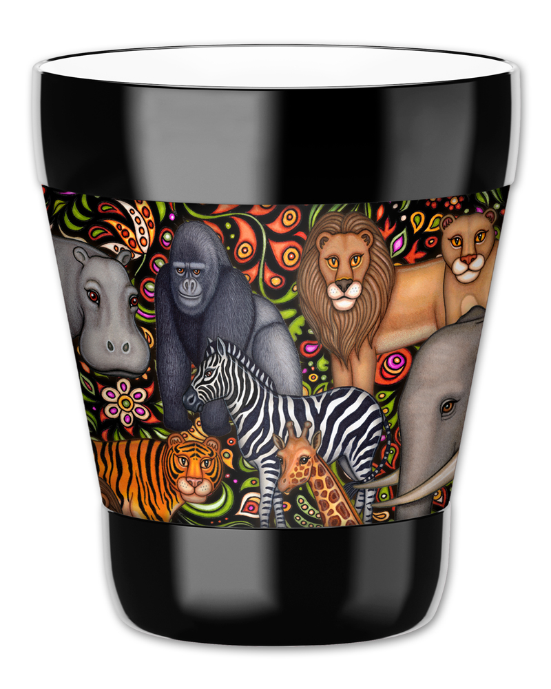 Mugzie 12Ounce "Low Ball" Tumbler Drink Cup with Removable Insulated