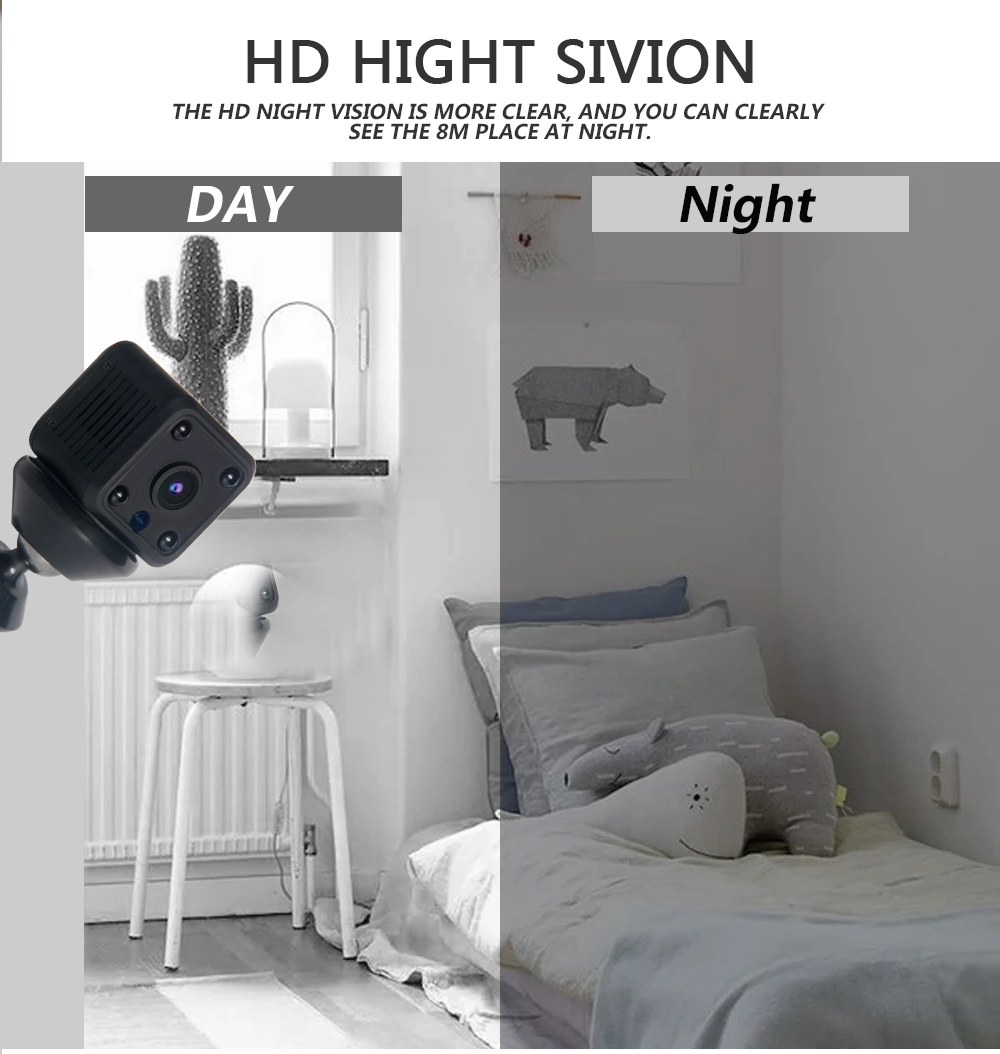 XGODY 1080P Mini Camera 360° Wireless Surveillance Camera with