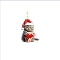 thumbnail image 1 of Regalos de Navidad de Gato Copa de Acrílico Plana Colgante de Navidad de Gato Lindo Decoración de Navidad Colgante Decoraciones de Navidad Caprichosas, 1 of 3