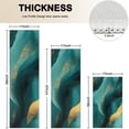 thumbnail image 4 of Teal and Gold Marble Flow Lines Pattern Kitchen Rugs Sets Of 3,Kitchen Runner Rugs Non Skid Washable,Decorative Kitchen Floor Mats for Kitchen,Sink,Laundry,17"x30"+ 17"x47" + 17"x59", 4 of 6