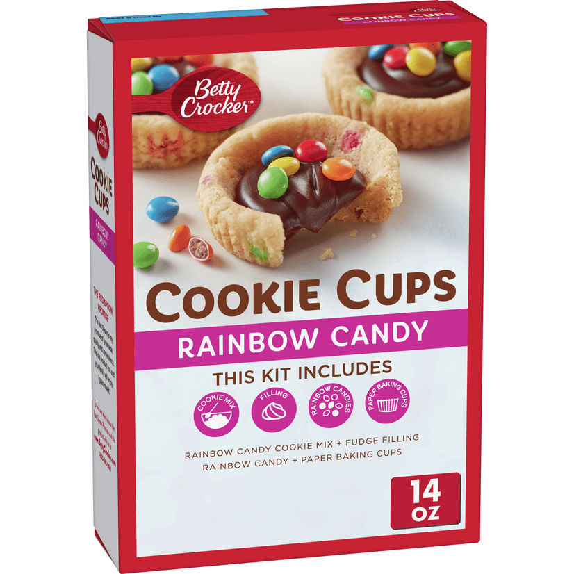 Betty Crocker Ready to Bake Rainbow Candy Cookie Cups, 14 oz