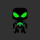 thumbnail image 2 of ¡Funko Pop! Traje negro de Spider-Man Spider-Man GITD #79, 2 of 6