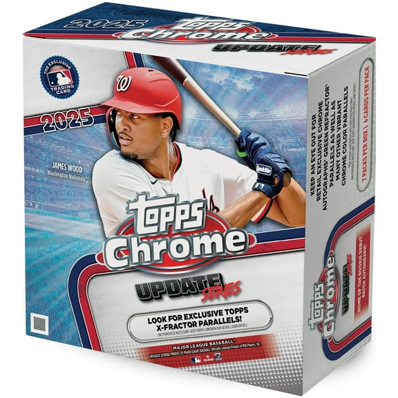 2025 Topps Chrome Baseball Update Series - Factory Sealed - Mega Box