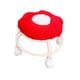 thumbnail image 1 of Asiento con ruedas bajas, polea, taburete, taburete para zapatos, asiento cómodo, pequeño y resistente. Rojo, 1 of 9