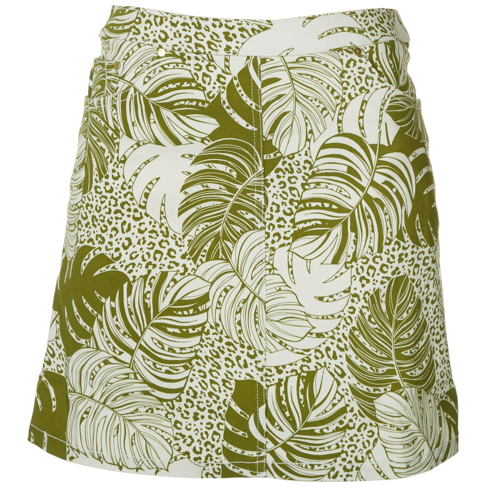 Hearts of Palm - Hearts of Palm Petite Palm Frond Skort 10P Green/white ...