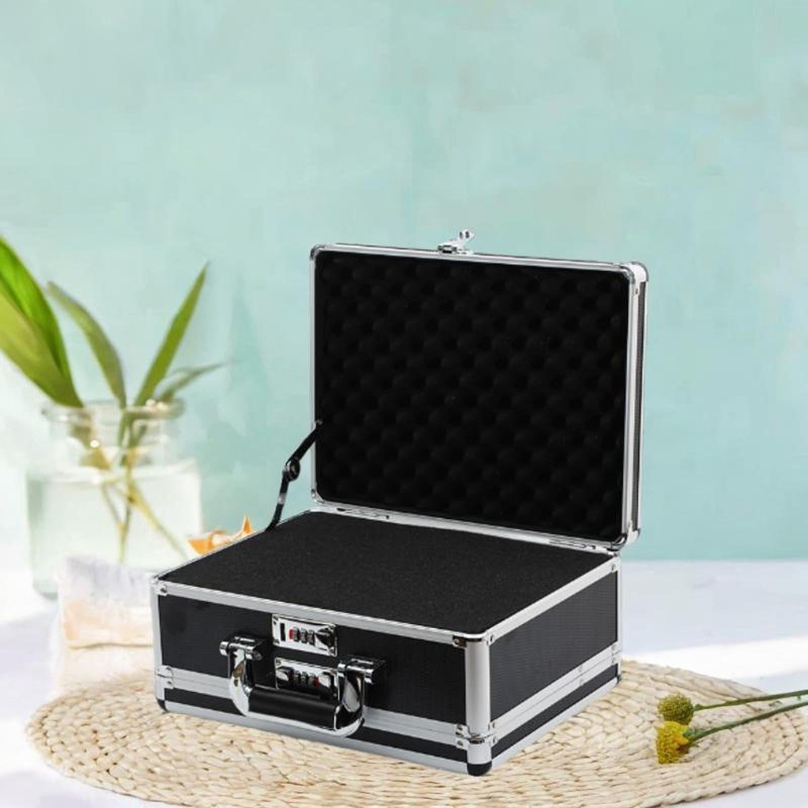 Bothyi Aluminum Alloy Case Password Briefcase Lockable Box Secure for Business Home