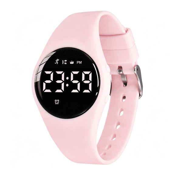 DESIGNICE Kids Watches for Girls Boys Digital Sport Watch with Step Counter Pedometer Vibration Alarm Clock, No App Waterproof Fitness Tracker Kids Watch Boys Girls Teens Students Ages 5-16