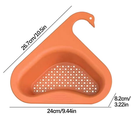 

Funicet Over the Sink Colander Strainer Basket Sink Colanders and Strainers Basket Wash Vegetables and Fruits Swan Drain Basket 2022 New Home Kitchen Essentials-1PC