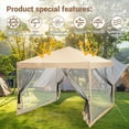 thumbnail image 2 of Studyset 10x10ft Easy Pop-Up Canopy, Pop Up Commercial Pop-Up Gazebo Tent, Waterproof Outdoor Screen Tent with Mesh Mosquito Netting Side Walls for Parties, Camping, Garden, Outdoor, 2 of 6