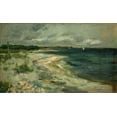 thumbnail image 2 of Twachtman, John Henry 14x10 Black Ornate Wood Framed with Double Matting Museum Art Print Titled - Storm Clouds, 2 of 4