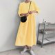 thumbnail image 2 of Women's Summer Casual Dresses Plaid Printed Round Neck Short Sleeve Dresses For Women And Teen Girls, 2 of 4