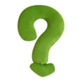thumbnail image 1 of MKHSQHDG Today's Deals Trendy Geometric Pattern Question Mark Neck Pillow Sofa Street Travel U Shaped Pillow Large Pillow, 1 of 8