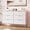 Pink, variant on 47.24" Fluted 6 Drawer Dresser, Modern MDF Storage Chest with Gold Handles, Wide Top, Smooth-Glide Drawers, Anti-Tip Kit, Bedroom/Living Room Organizer, Natural Color
