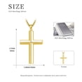 thumbnail image 3 of Coachuhhar Cross Necklace for Men 925 Sterling Silver Crucifix Pendant Necklace Religion Cross Jewelry Gifts for Father Husband Son, 3 of 7