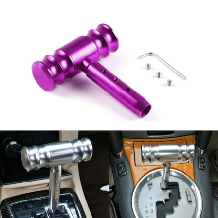 Aluminum Shift Knob Aircraft Joystick T-Handle Hammer Style Car Gear Stick Knob