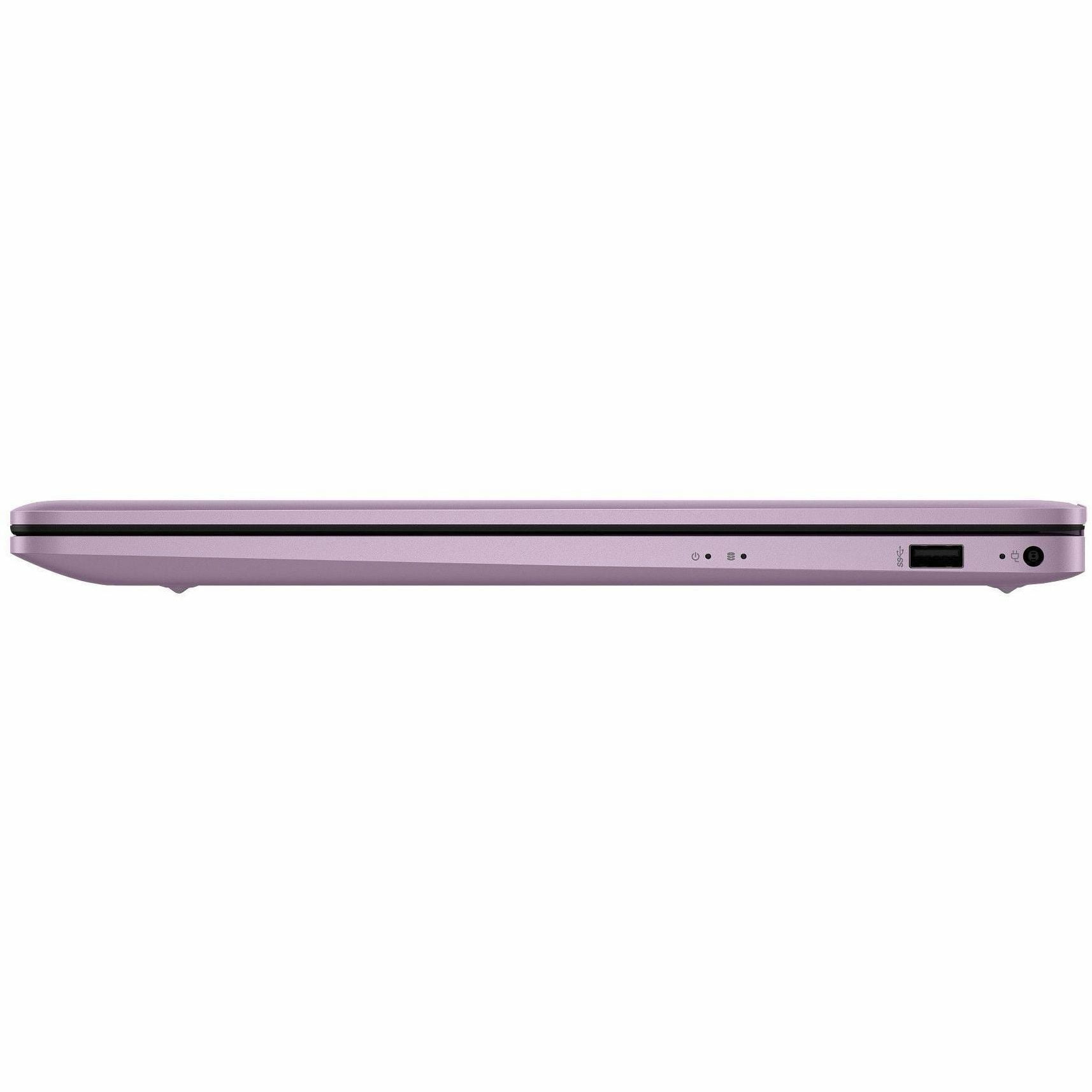 HP 17-cn0000 17-cn0513nr 17.3" Notebook, HD+, Intel Celeron N4500, 4 GB, 256 GB SSD, Winter Lavender, Natural Silver