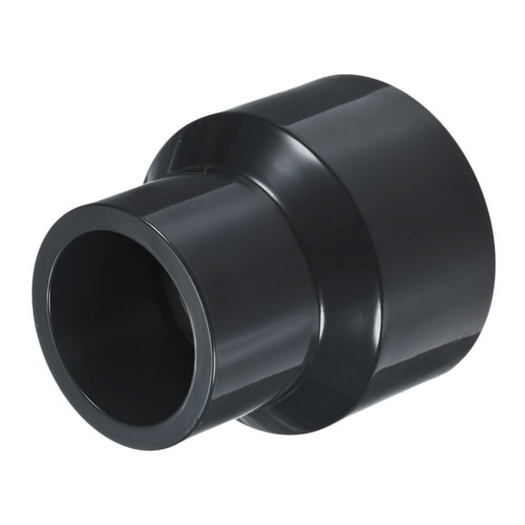 Uxcell 1-Pack UPVC Reducer Pipe Fitting, 2"*1-1/4" Reducing Coupling Connector PVC Straight Pipe, Grey