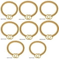 thumbnail image 2 of Stout Stainless Steel Collar Encryption Dog Ring Cuban Chain Dog Collar Pet Dog Necklace Golden Chain GOLD 14 INCHES, 2 of 8