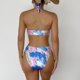 thumbnail image 4 of Traje de baño de una pieza Diseño recortado con cuello halter Traje de baño de una pieza de moda Traje de baño de mujer Azul XXL, 4 of 6