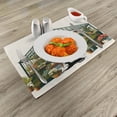 thumbnail image 2 of Ambesonne Botanical Place Mats Set of 4, Greenhouse and Big Cat, Standard Size, Olive Green and Dark Teal, 2 of 5