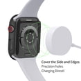 thumbnail image 5 of Protector de pantalla de cristal transparente negro Ultimate Defense Cover para Apple Watch SE 2022, 44 mm, 5 of 5
