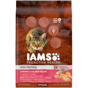 Angle View: PROACTIVE HEALTH High Protein Dry Cat Kibble, Chicken & Salmon