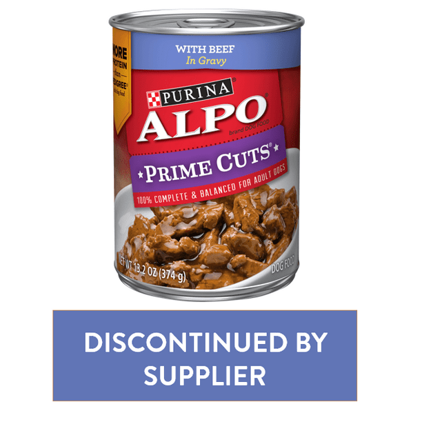 (12 Pack) Purina ALPO Gravy Wet Dog Food, Prime Cuts With Beef, 13.2 oz