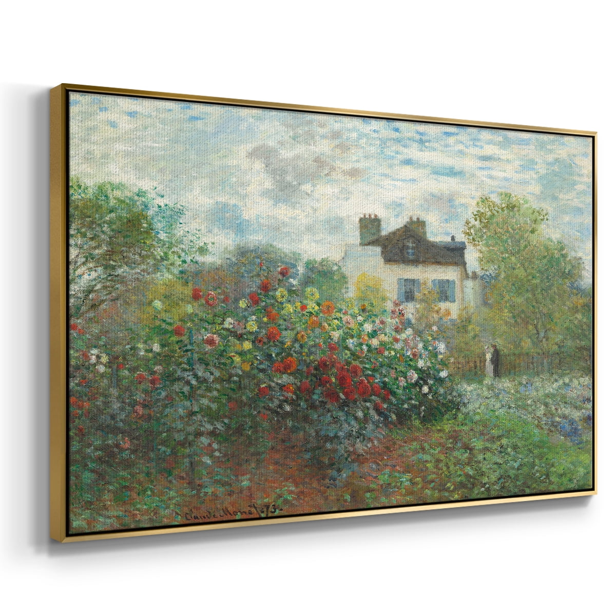 Vintage Landscape-CIII By Wexford Home Framed in Gold Wood Gallery Wrapped Canvas 25 in. x 37 in.