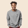 thumbnail image 3 of Dalix Panda Embroidered Fleece Crewneck Long Sleeve Sweatshirt Mens in Athletic Heather L Large, 3 of 5