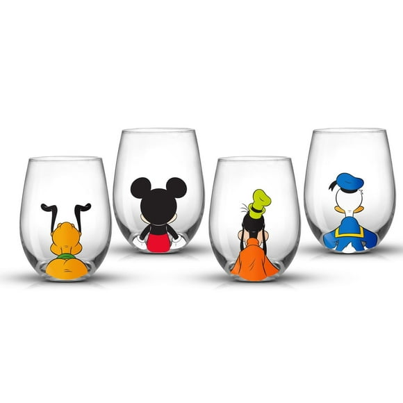 Verres Sans Pied Escouade Disney Mickey Mouse et Ses Amis - 15 oz - Ensemble de 4