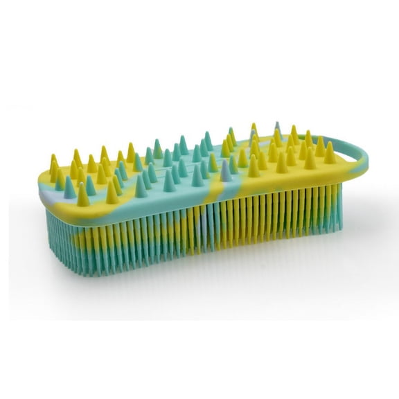 Silicone Body Scrubber – Gentle Shower Brush & Loofah Alternative – Silver-Infused Options – Fast-Drying, Hygienic, BPA-Free Silicone Body Exfoliator for Sensitive Skin, Men & Women