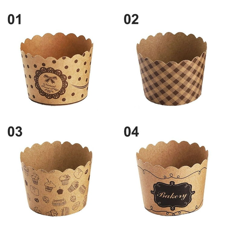 50Pcs Cupcake Paper Cups Wrapper Cake Mold Muffin Cupcake Liners Baking C_m$