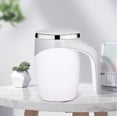 thumbnail image 2 of Taza mezcladora de café automática de acero inoxidable 304, taza de leche eléctrica giratoria magnética, 2 of 6