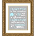 thumbnail image 1 of Robinson, Tamara 15x18 Gold Ornate Wood Framed with Double Matting Museum Art Print Titled - I Love You in the Morning, 1 of 4