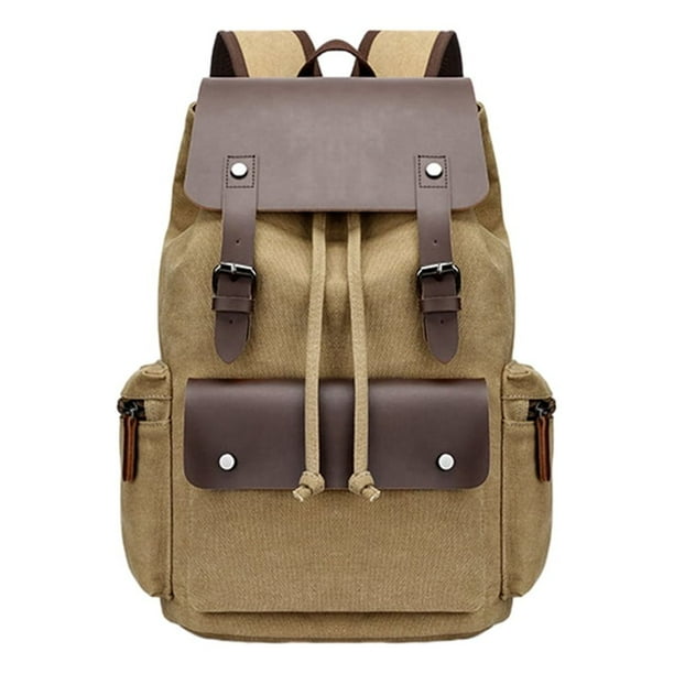 Minnieouse De Lona Con Múltiples Bolsillos De Gran Capacidad Y Con Costuras Finas De Gran Capacidad Mochilas caqui